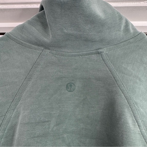 Lululemon Brushed Softstreme Green Zip-Up Jacket 2 Smoked Spruce - Picture 6 of 7